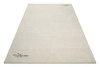 Kurzflor Teppich Creme Weiß aus Schurwolle "Hamptons FORTYFOUR" WECONhome
