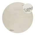 Kurzflor Teppich Rund Creme Weiß aus Schurwolle "Hamptons FORTYFOUR" WECONhome