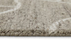 Kurzflor Teppich Taupe meliert aus Schurwolle "Hamptons FORTYONE" WECONhome