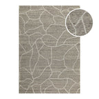 Kurzflor Teppich Taupe meliert aus Schurwolle "Hamptons FORTYONE" WECONhome