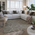 Kurzflor Teppich Taupe meliert aus Schurwolle "Hamptons FORTYONE" WECONhome