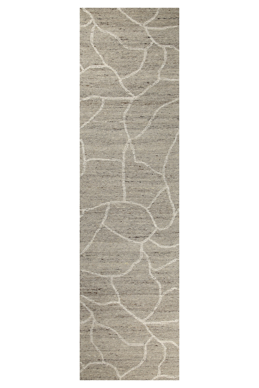 Kurzflor Teppich Taupe meliert aus Schurwolle "Hamptons FORTYONE" WECONhome