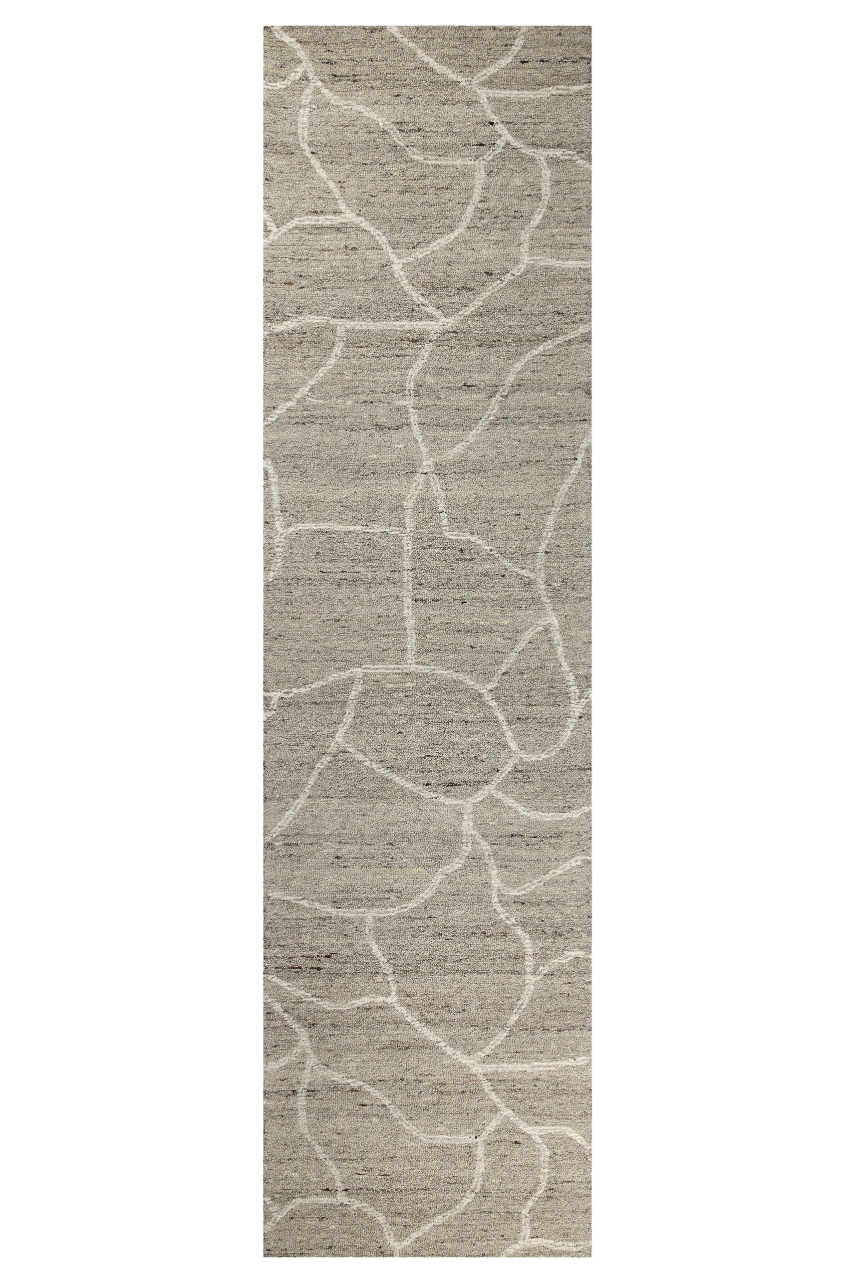 Kurzflor Teppich Taupe meliert aus Schurwolle "Hamptons FORTYONE" WECONhome