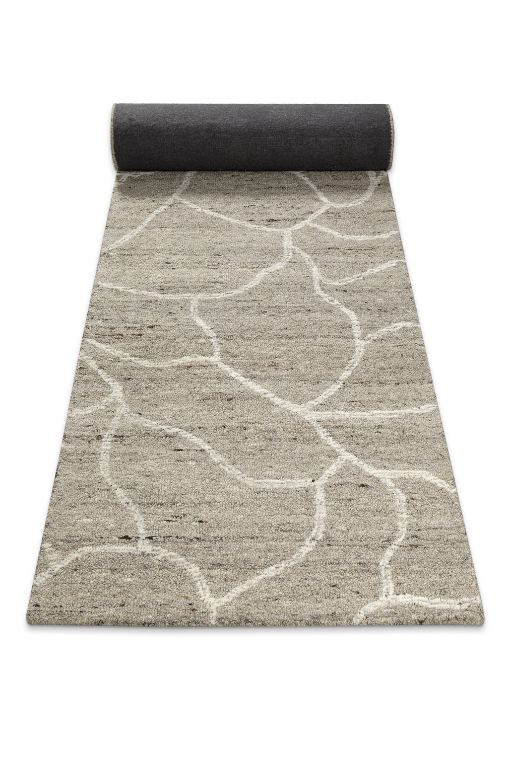 Kurzflor Teppich Taupe meliert aus Schurwolle "Hamptons FORTYONE" WECONhome