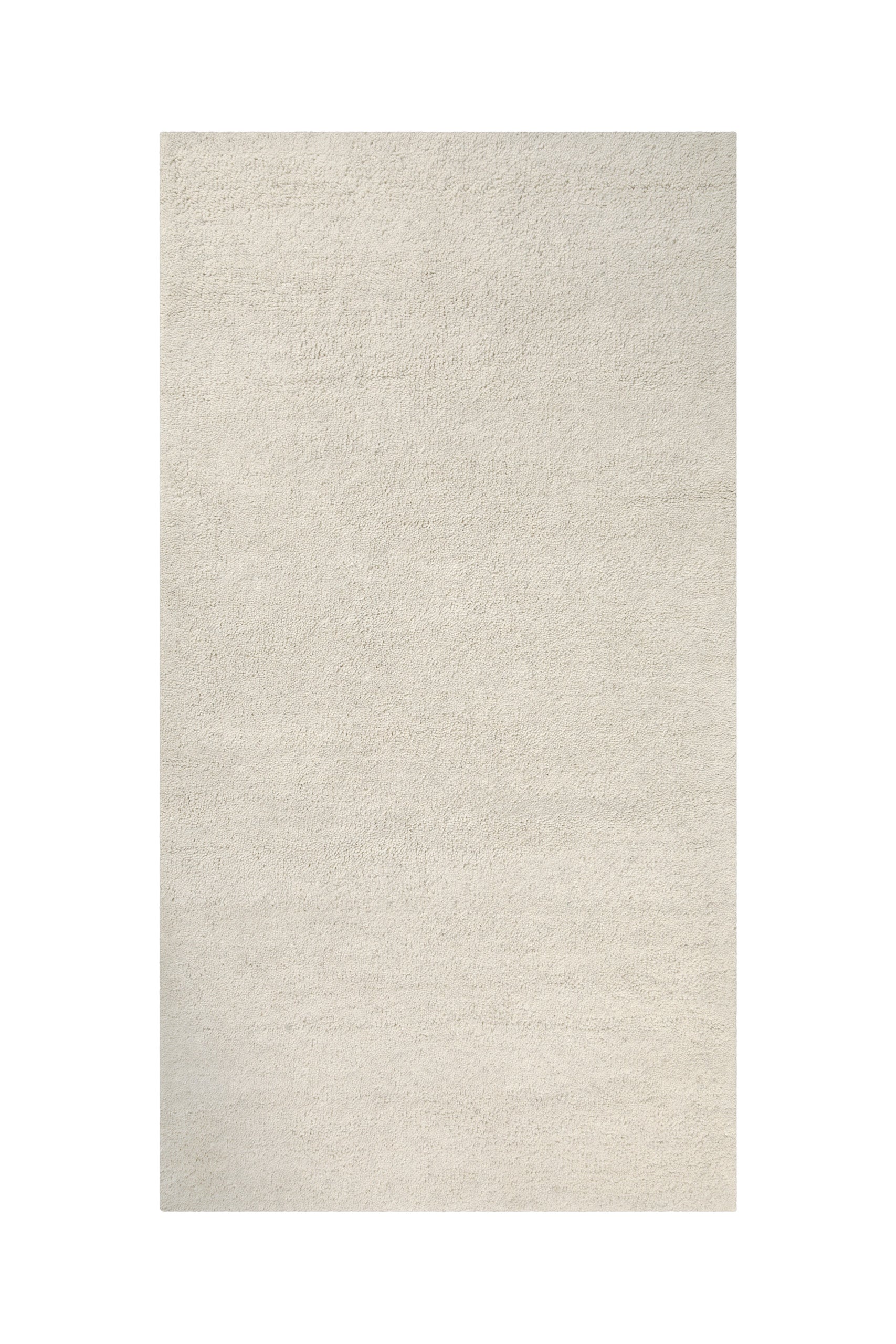 Kurzflor Teppich Creme Weiß aus Schurwolle "Hamptons FORTYTHREE" WECONhome