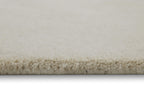 Kurzflor Teppich Rund Creme Weiß aus Schurwolle "Hamptons FORTYTHREE" WECONhome