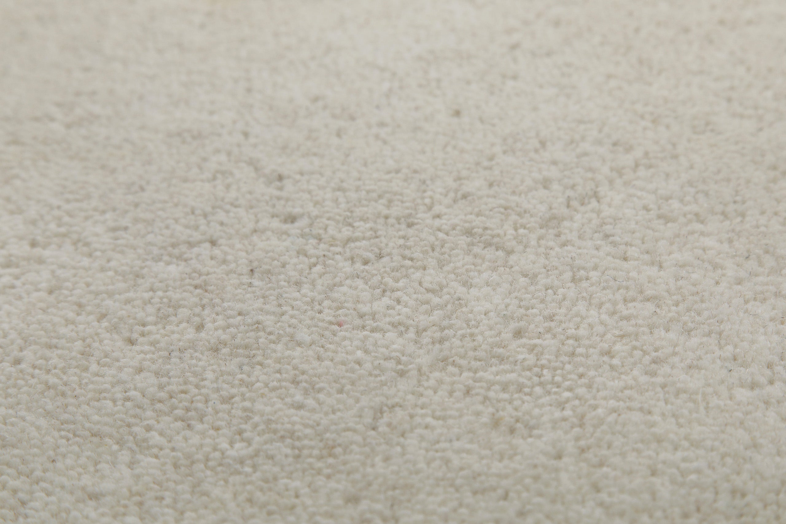 Kurzflor Teppich Creme Weiß aus Schurwolle "Hamptons FORTYTHREE" WECONhome