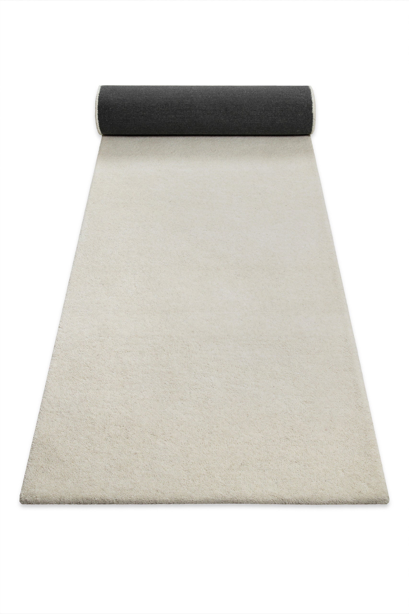 Kurzflor Teppich Creme Weiß aus Schurwolle "Hamptons FORTYTHREE" WECONhome