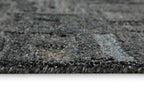 Kurzflor Teppich Rund Blau Grau meliert "Hamptons FORTYTWO" WECONhome