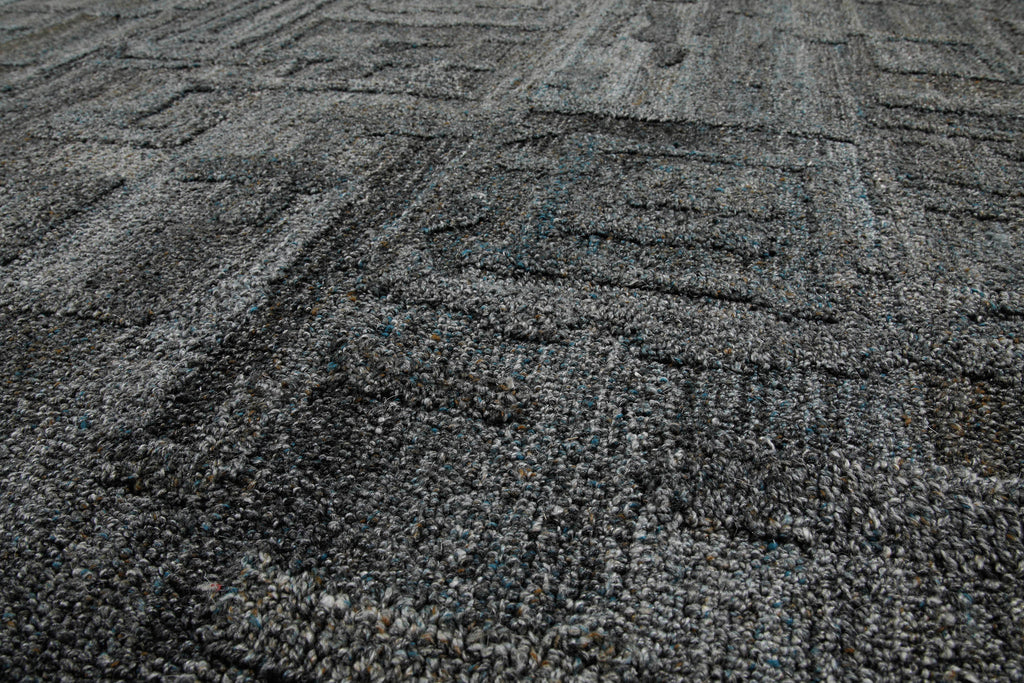 Kurzflor Teppich Blau Grau meliert "Hamptons FORTYTWO" WECONhome