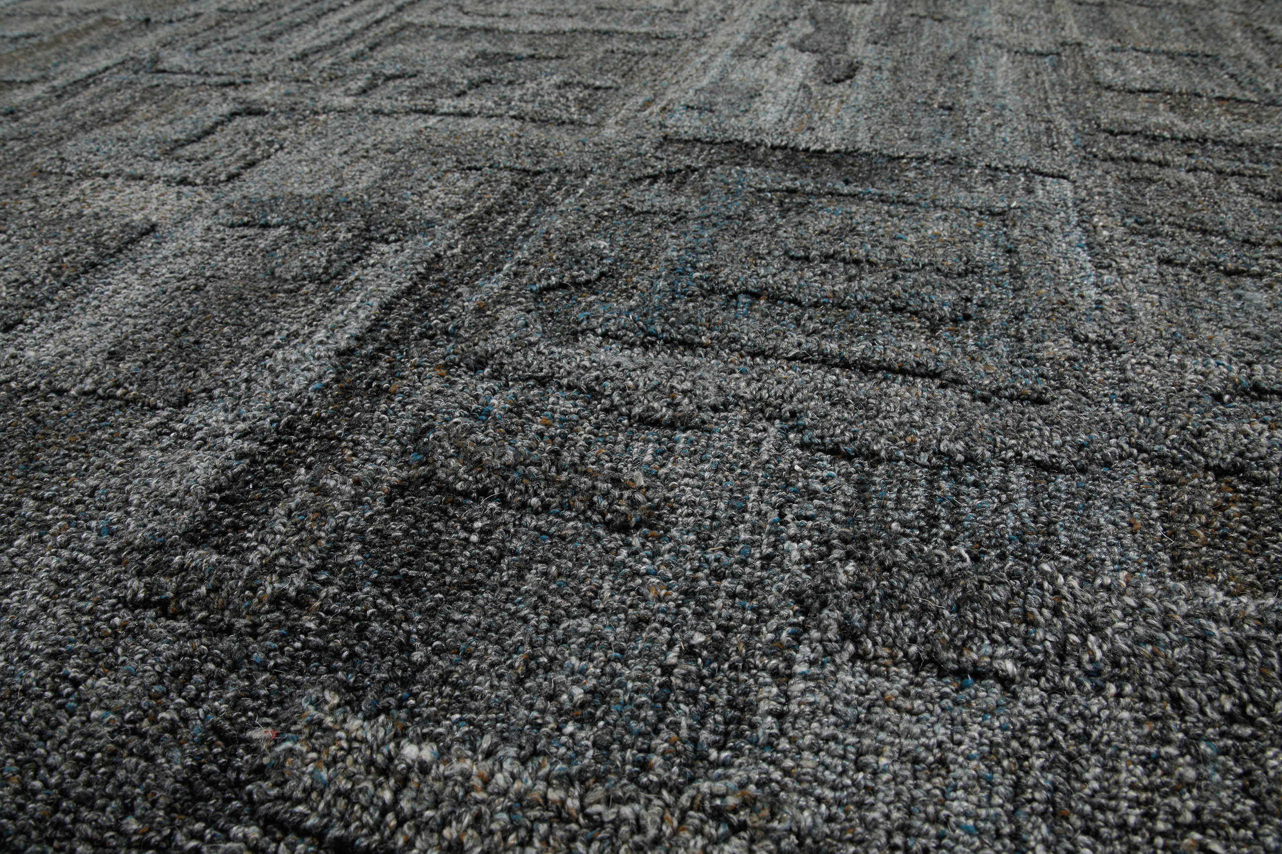 Kurzflor Teppich Blau Grau meliert "Hamptons FORTYTWO" WECONhome