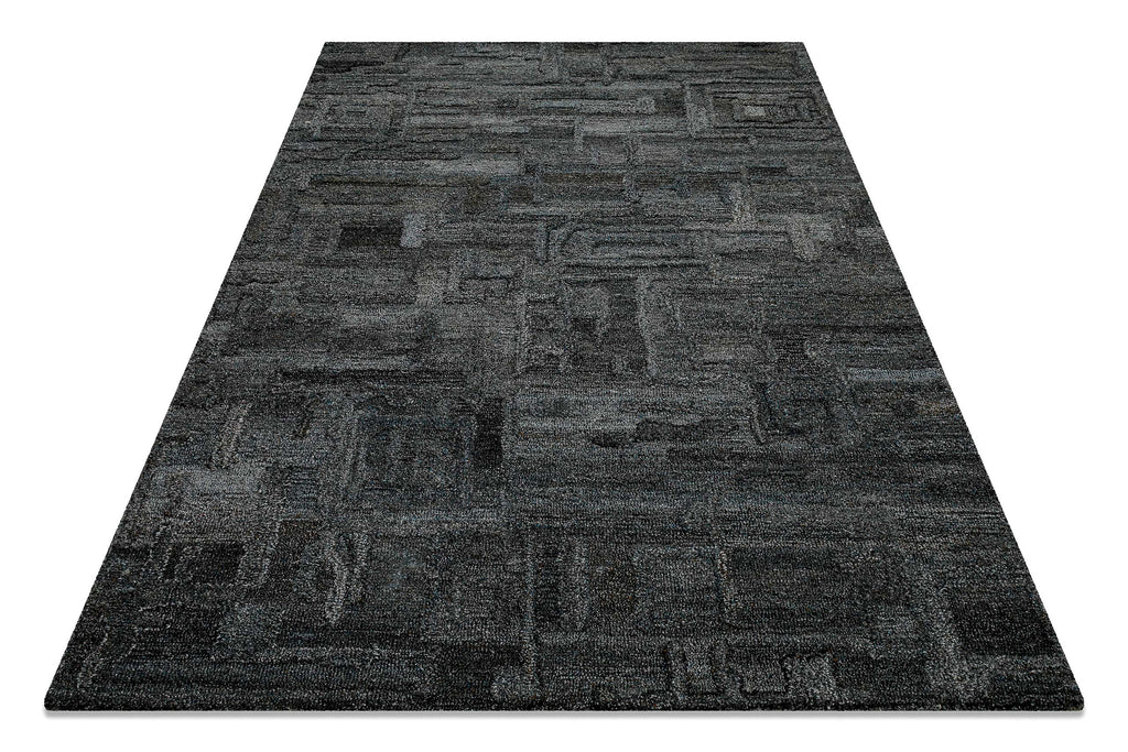 Kurzflor Teppich Blau Grau meliert "Hamptons FORTYTWO" WECONhome