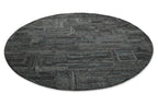 Kurzflor Teppich Rund Blau Grau meliert "Hamptons FORTYTWO" WECONhome