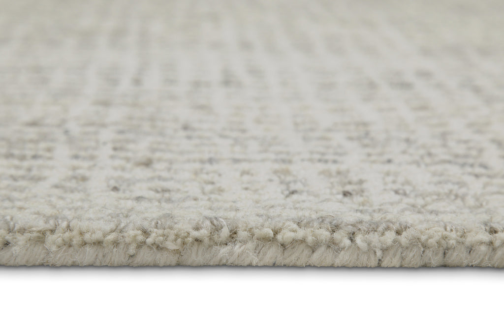 Kurzflor Teppich Rund Greige meliert "Hamptons FOURTEEN" WECONhome