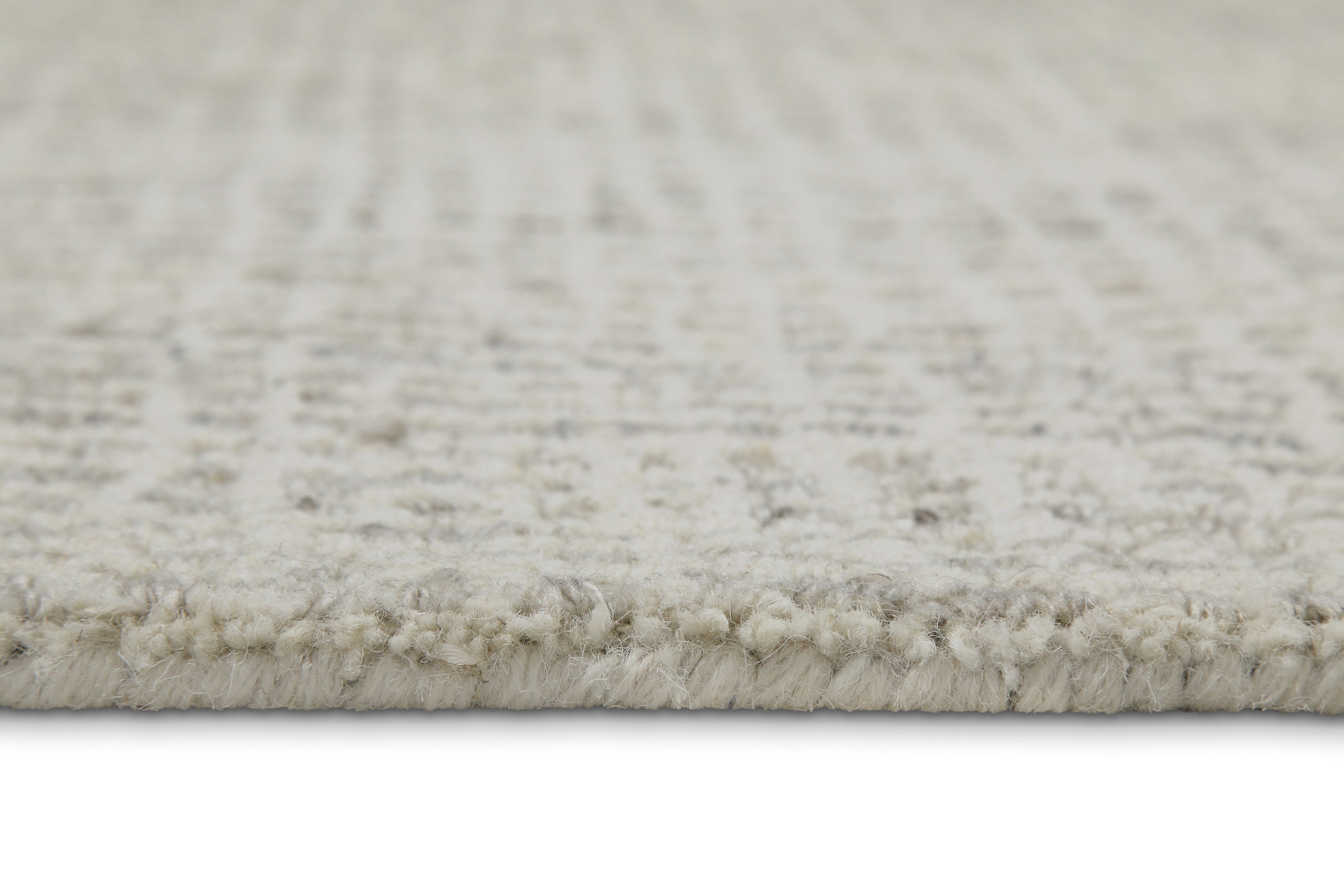 Kurzflor Teppich Rund Greige meliert "Hamptons FOURTEEN" WECONhome