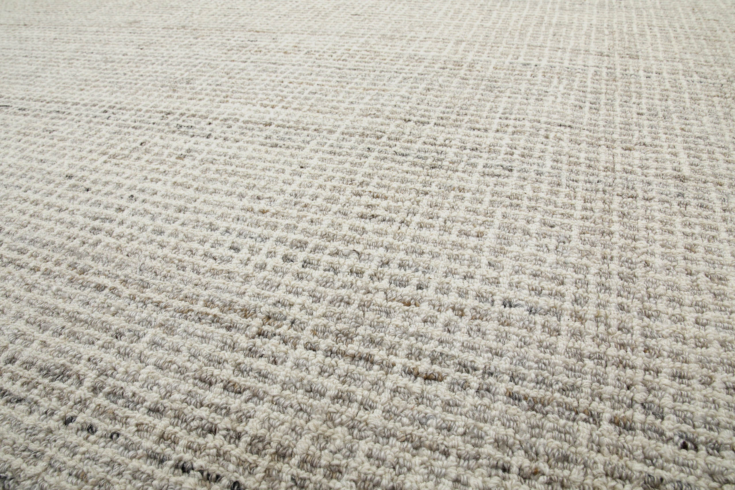 Kurzflor Teppich Rund Greige meliert "Hamptons FOURTEEN" WECONhome