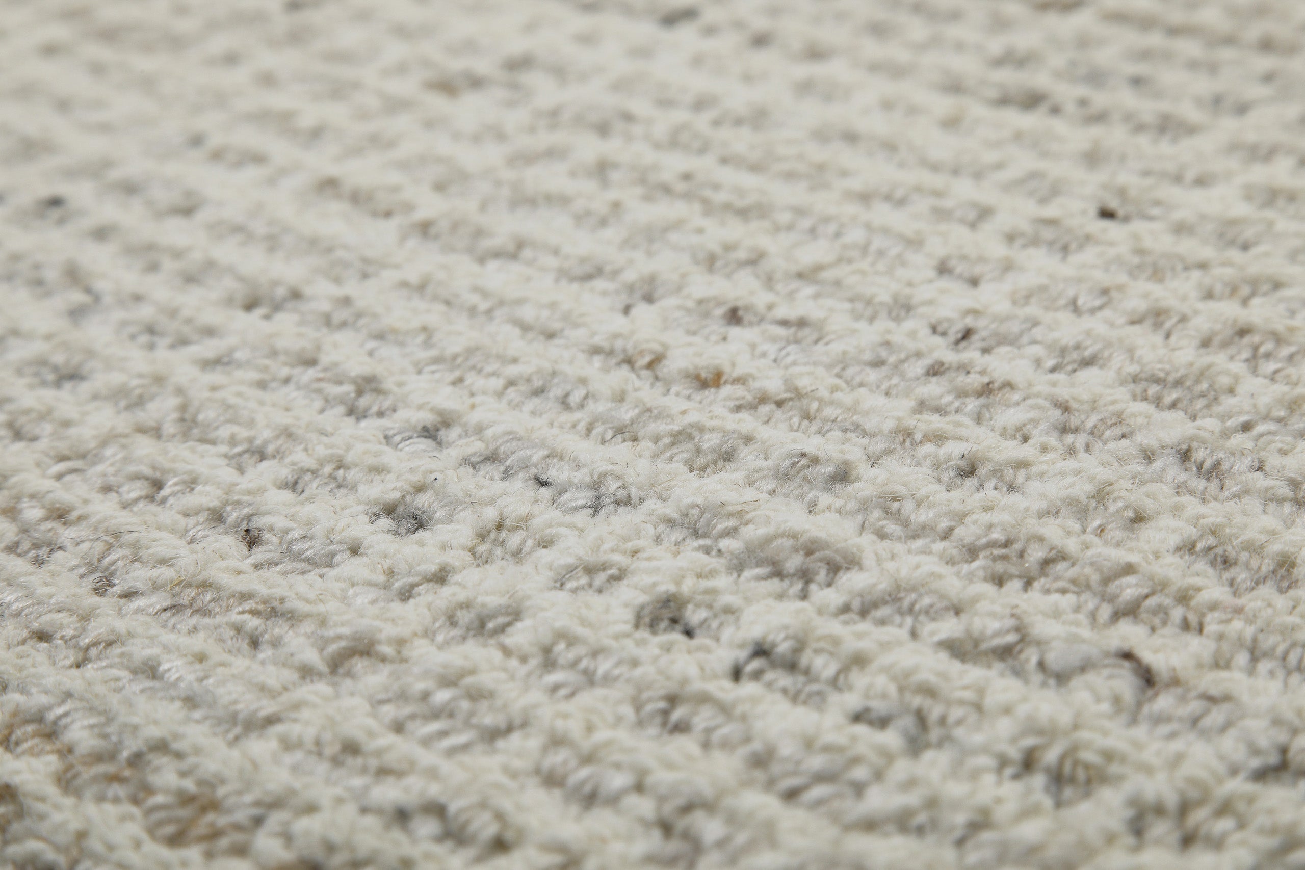 Kurzflor Teppich Rund Greige meliert "Hamptons FOURTEEN" WECONhome