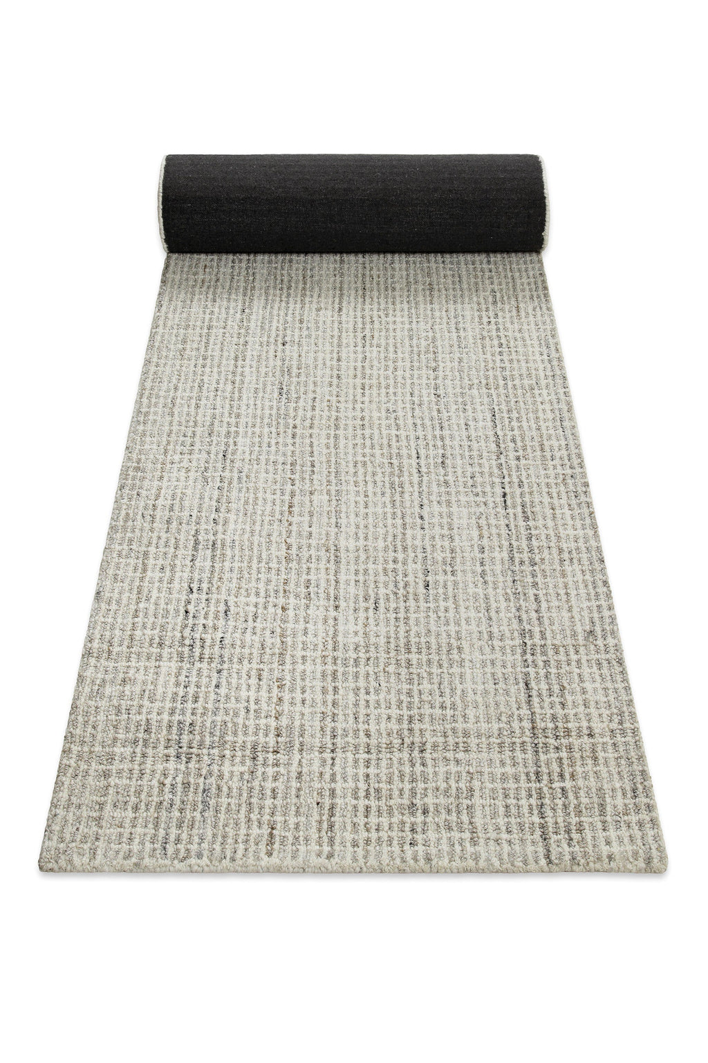 Kurzflor Teppich Rund Greige meliert "Hamptons FOURTEEN" WECONhome