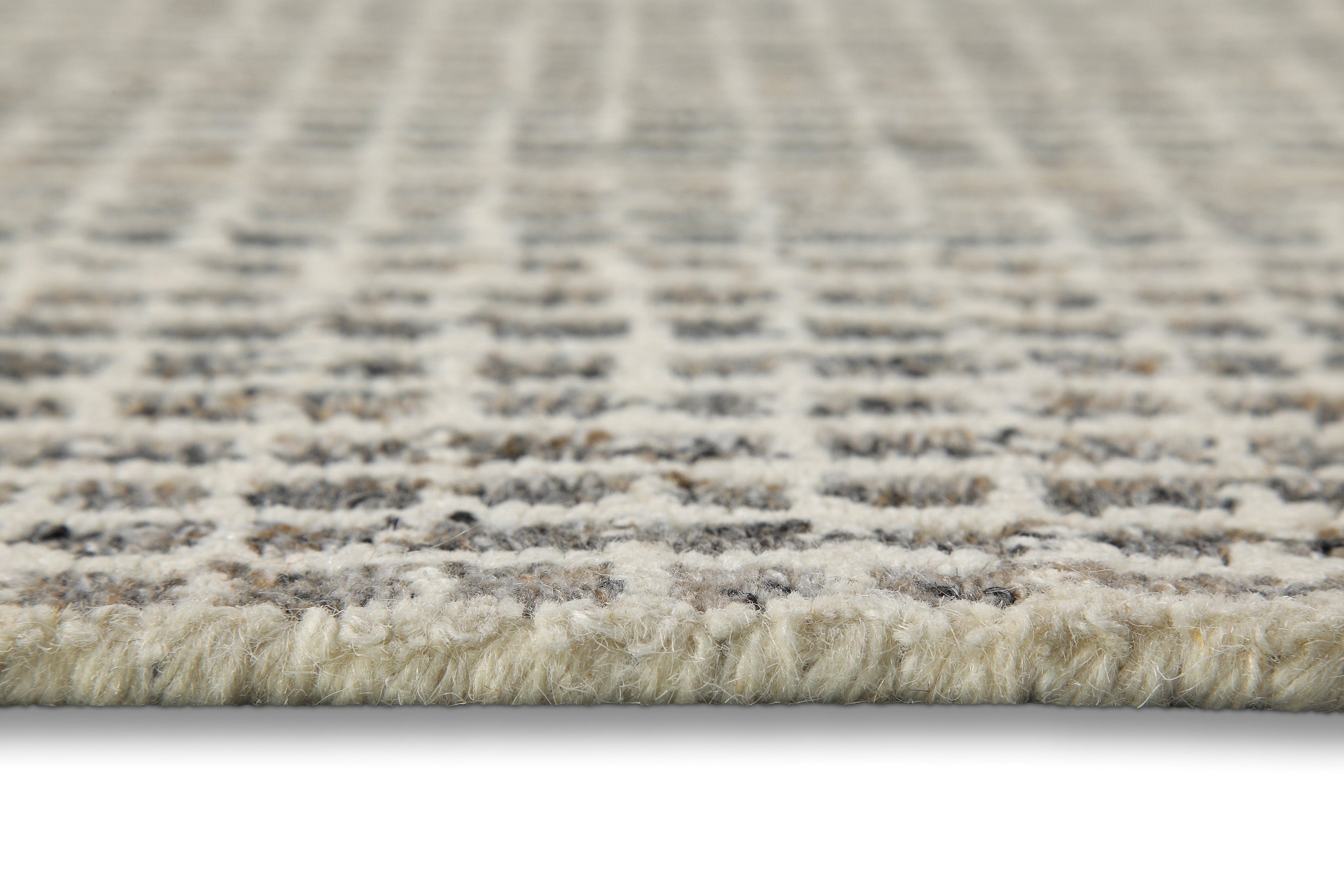 Kurzflor Teppich Grau Braun meliert "Hamptons FOURTEEN" WECONhome