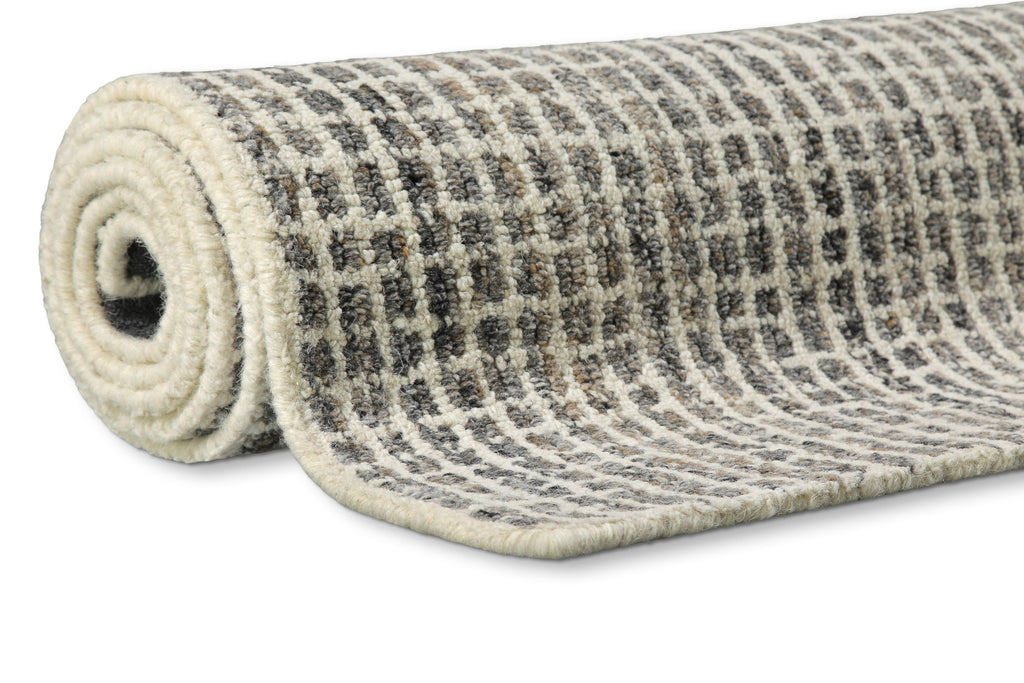 Kurzflor Teppich Grau Braun meliert "Hamptons FOURTEEN" WECONhome