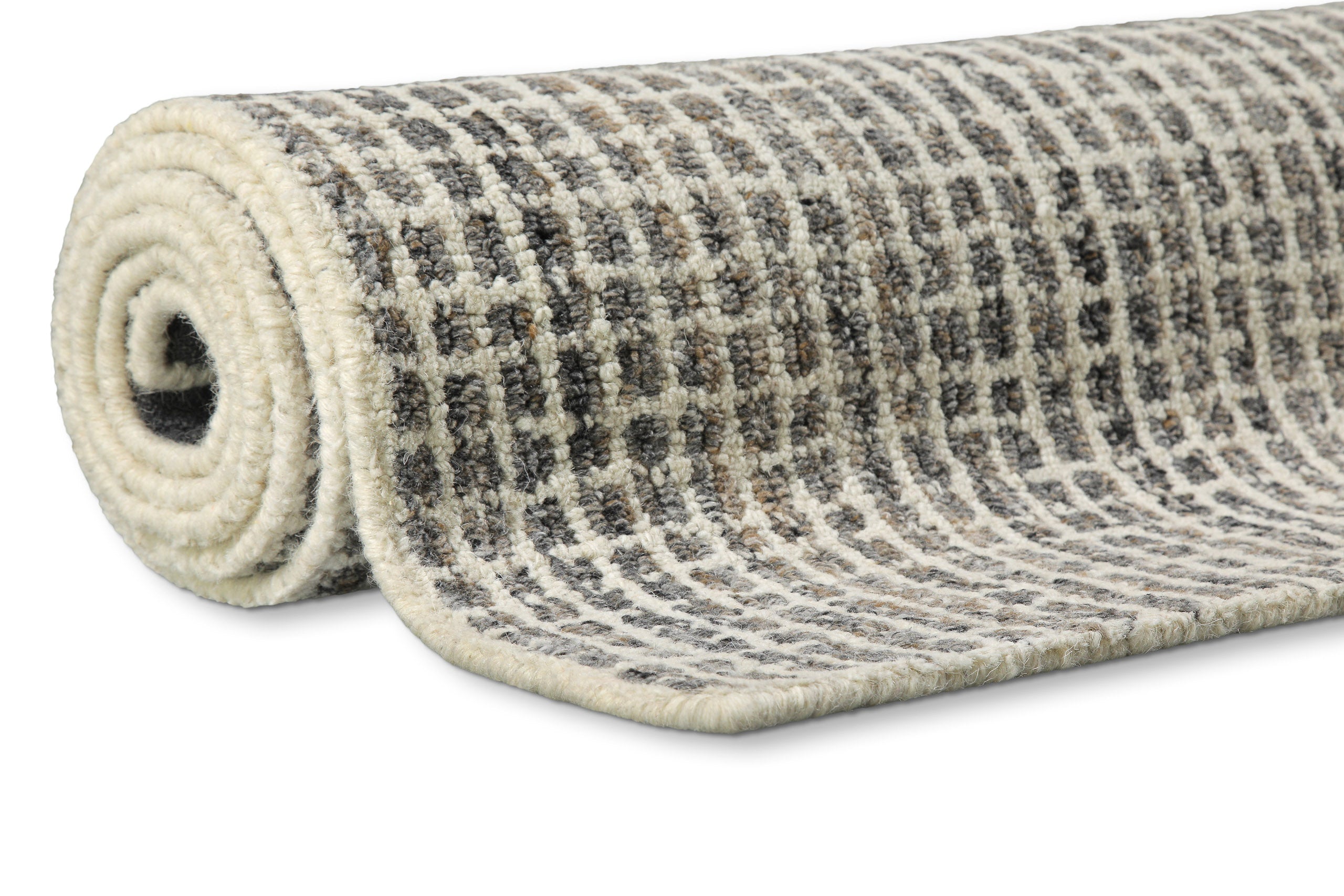 Kurzflor Teppich Grau Braun meliert "Hamptons FOURTEEN" WECONhome