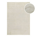 Kurzflor Teppich Creme Weiß aus Schurwolle "Hamptons FIFTEEN" WECONhome