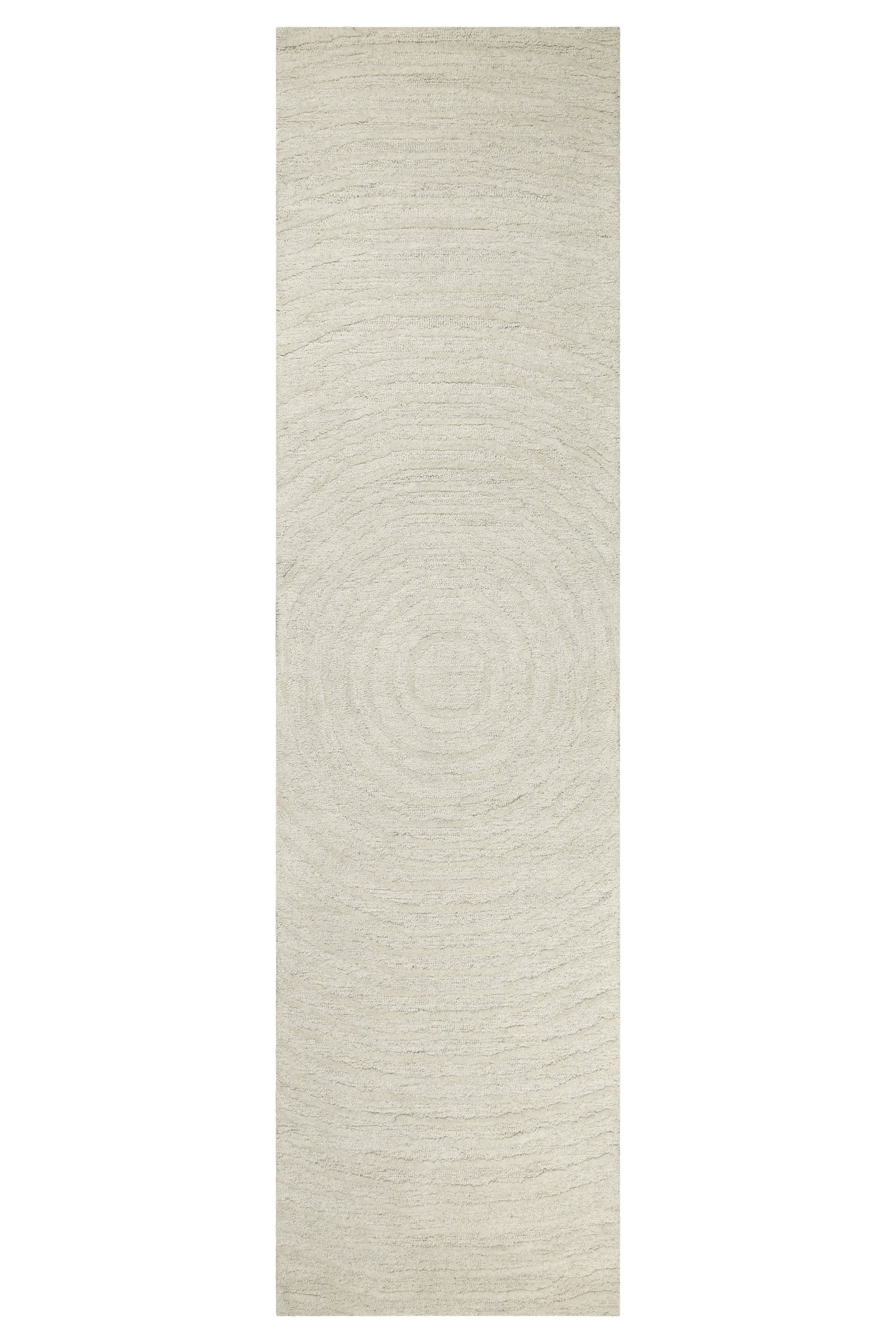 Kurzflor Teppich Creme Weiß aus Schurwolle "Hamptons NINETEEN" WECONhome