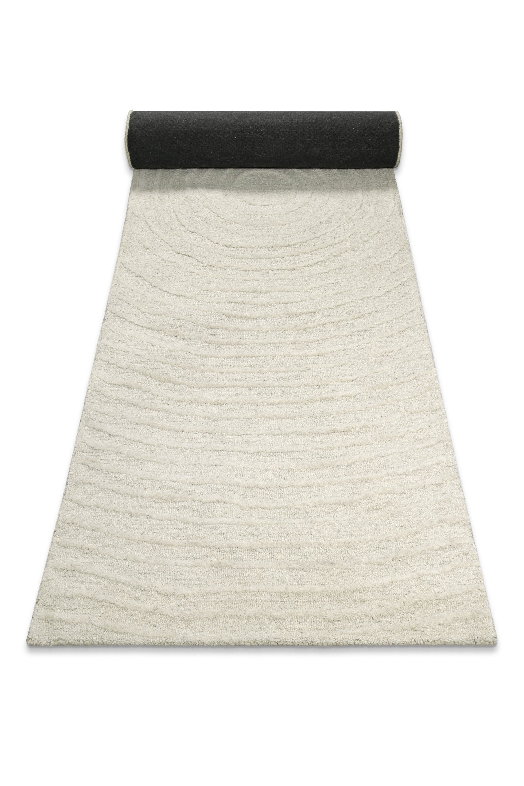 Kurzflor Teppich Creme Weiß aus Schurwolle "Hamptons NINETEEN" WECONhome