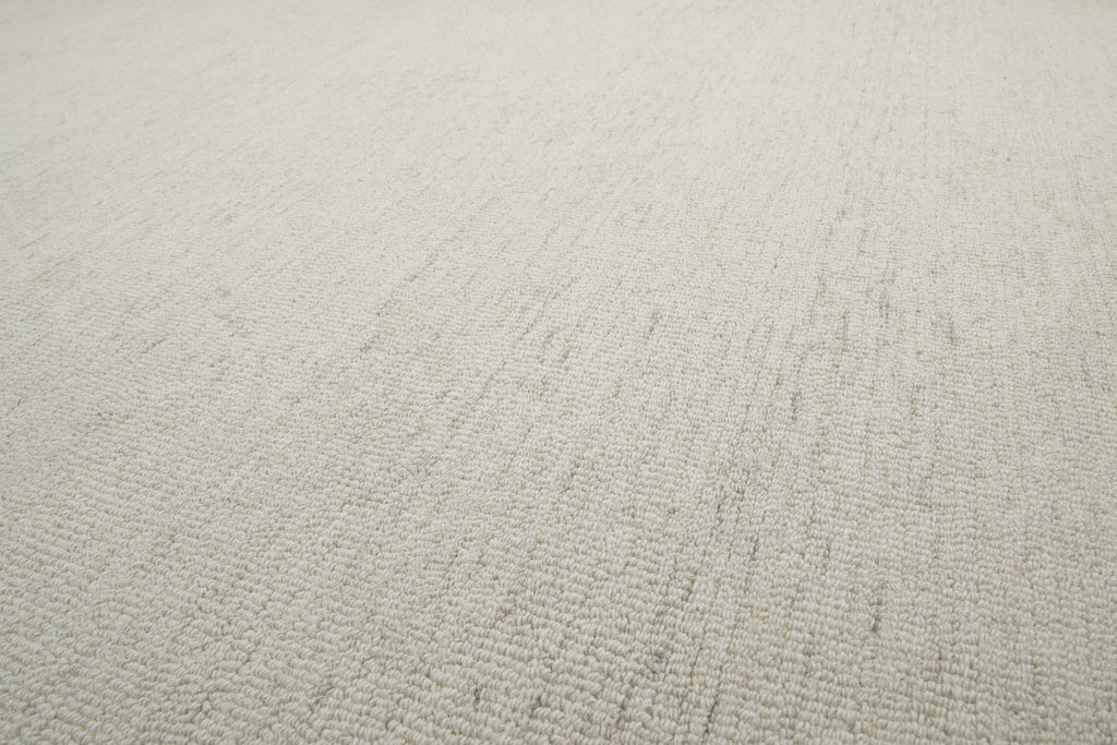 Kurzflor Teppich Elfenbein meliert aus Schurwolle "Hamptons SIXTEEN" WECONhome