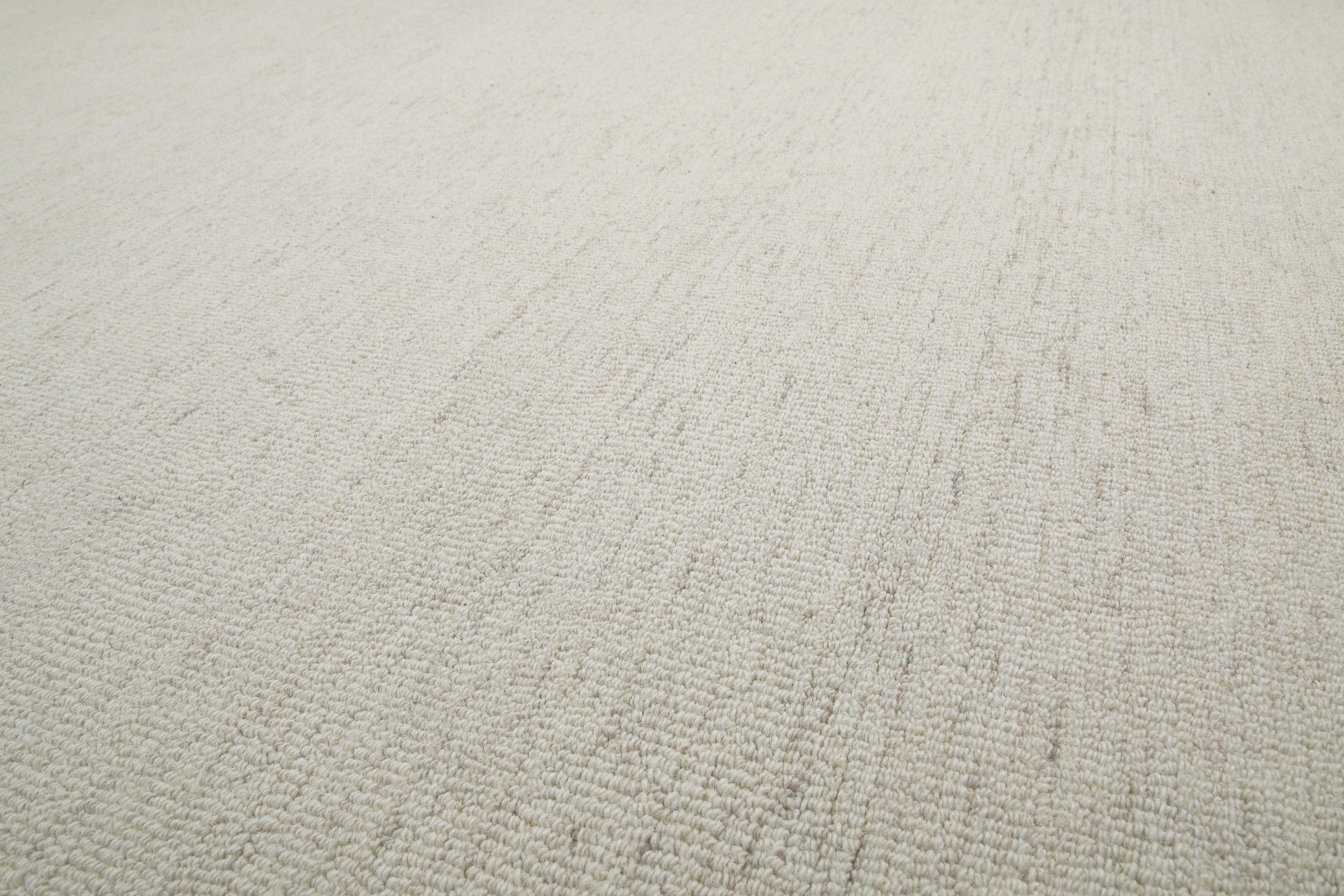 Kurzflor Teppich Elfenbein meliert aus Schurwolle "Hamptons SIXTEEN" WECONhome