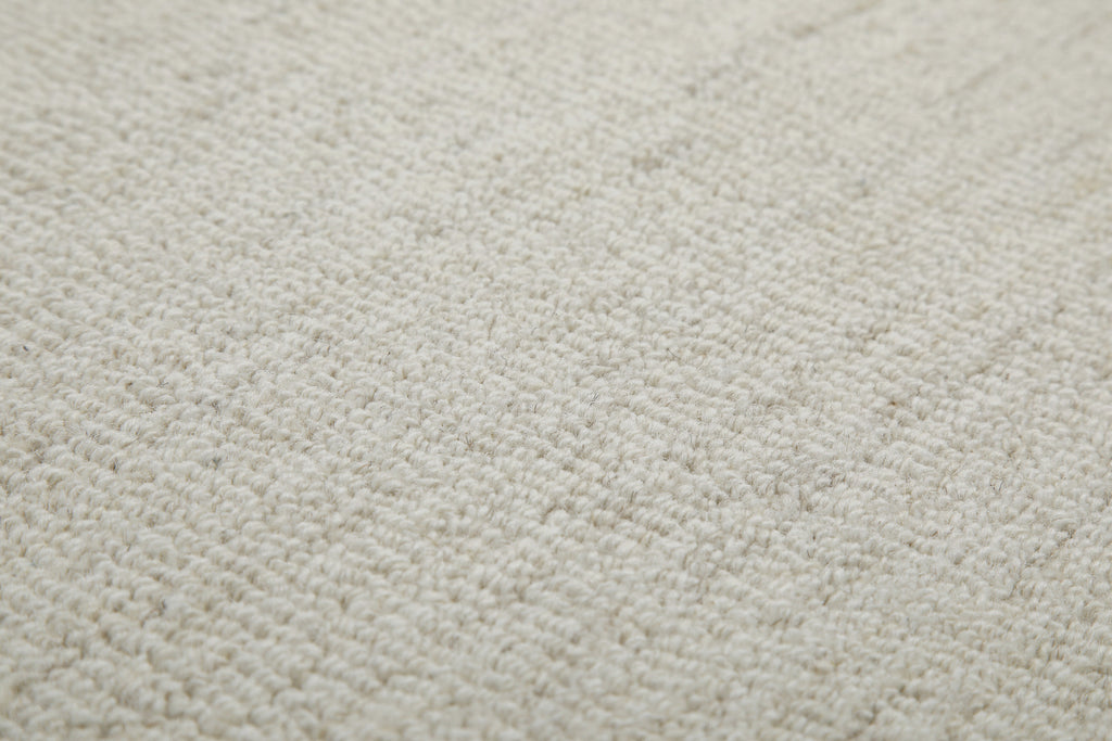 Kurzflor Teppich Elfenbein meliert aus Schurwolle "Hamptons SIXTEEN" WECONhome