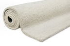 Kurzflor Teppich Elfenbein meliert aus Schurwolle "Hamptons SIXTEEN" WECONhome