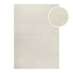 Kurzflor Teppich Elfenbein meliert aus Schurwolle "Hamptons SIXTEEN" WECONhome
