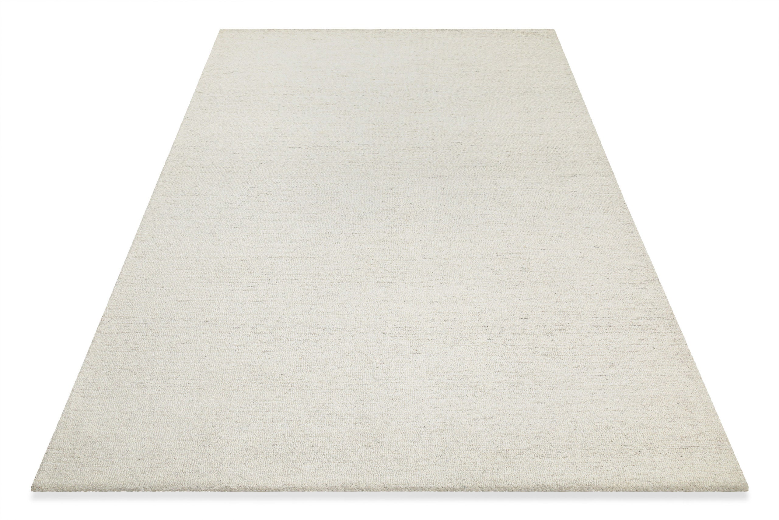 Kurzflor Teppich Elfenbein meliert aus Schurwolle "Hamptons SIXTEEN" WECONhome