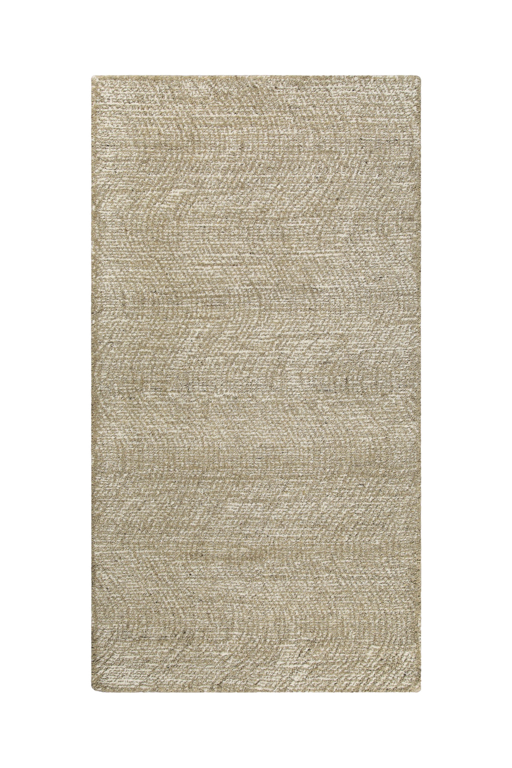 Kurzflor Teppich Sand Beige aus Schurwolle "Hamptons THIRTEEN" WECONhome