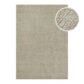 Kurzflor Teppich Sand Beige aus Schurwolle "Hamptons THIRTEEN" WECONhome