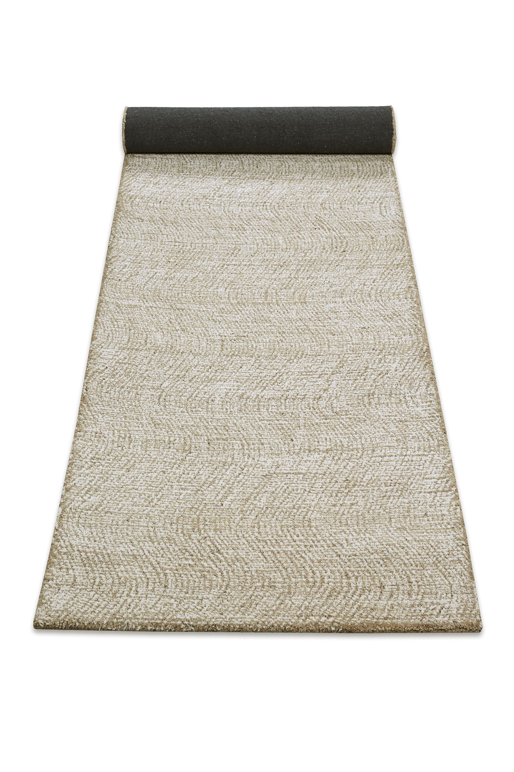 Kurzflor Teppich Sand Beige aus Schurwolle "Hamptons THIRTEEN" WECONhome