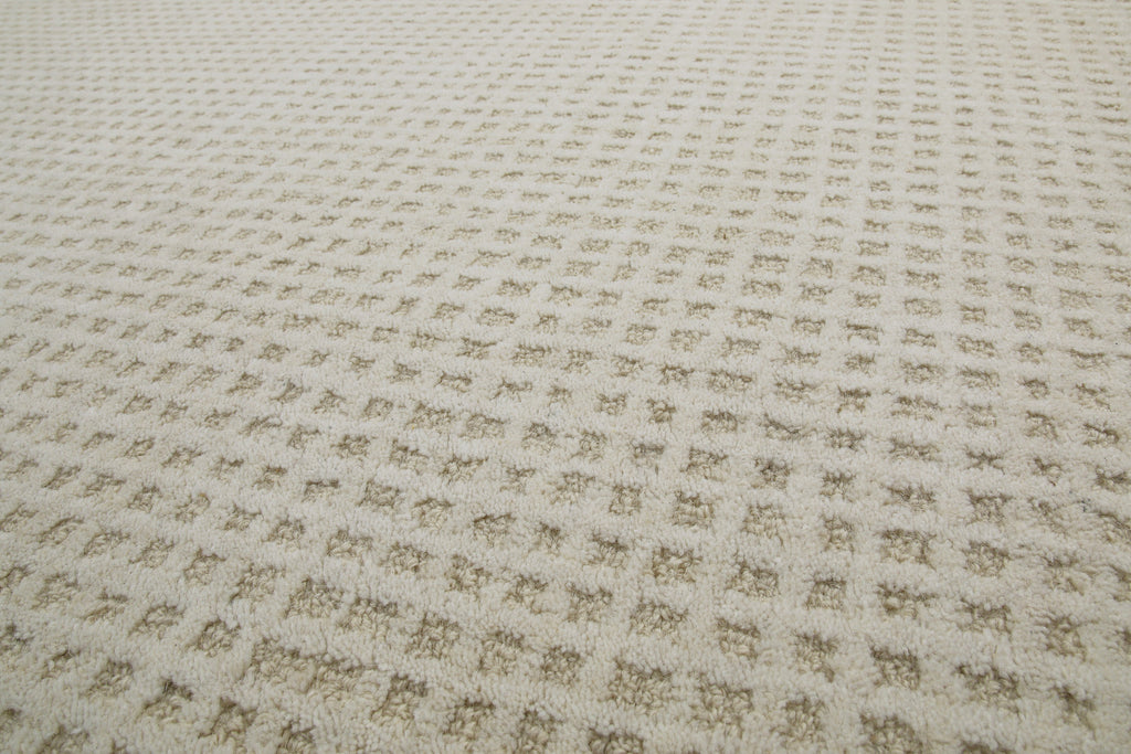 Kurzflor Teppich Rund Creme Weiß "Hamptons THIRTY" WECONhome