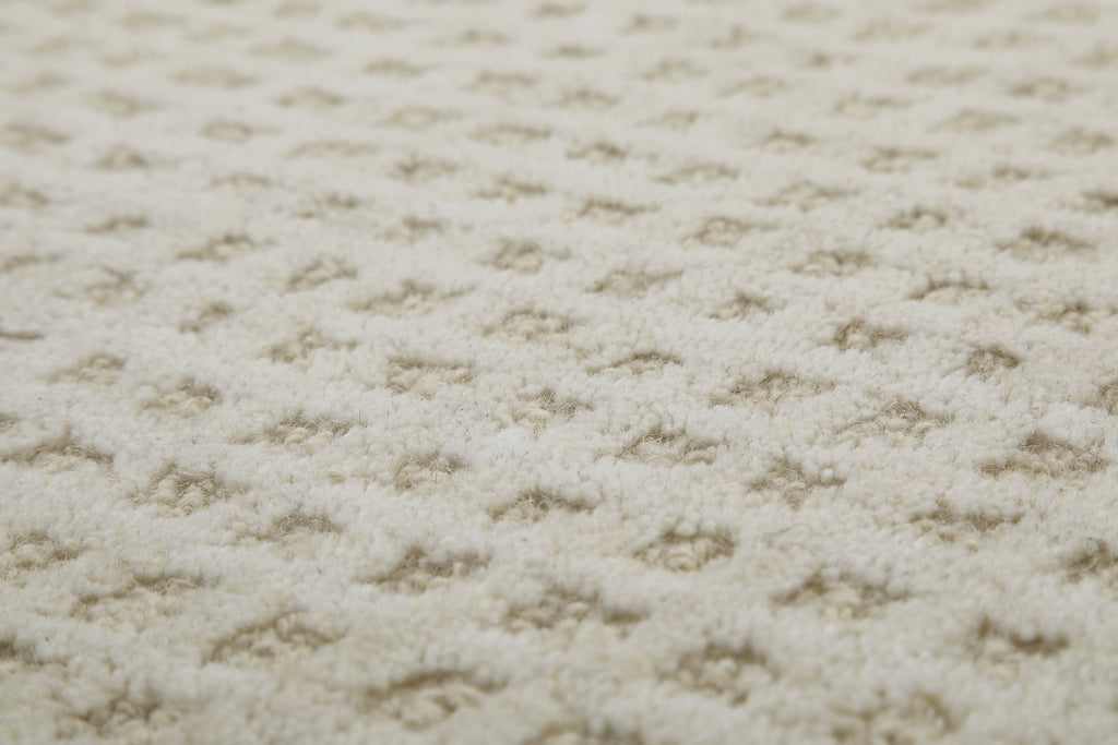Kurzflor Teppich Rund Creme Weiß "Hamptons THIRTY" WECONhome