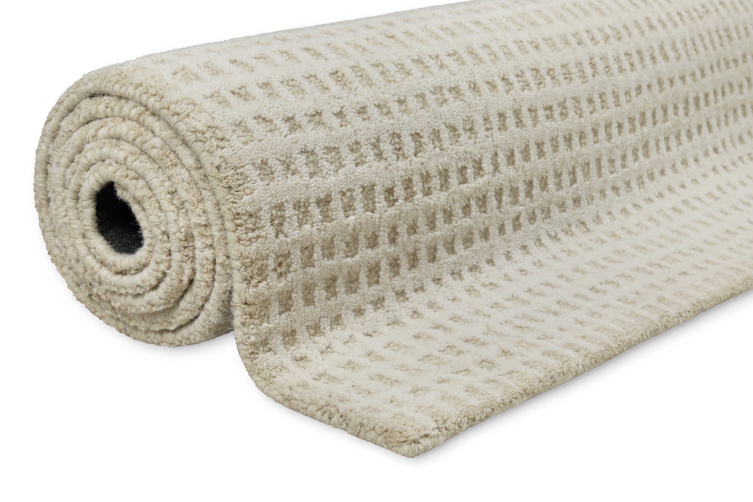 Kurzflor Teppich Creme Weiß "Hamptons THIRTY" WECONhome