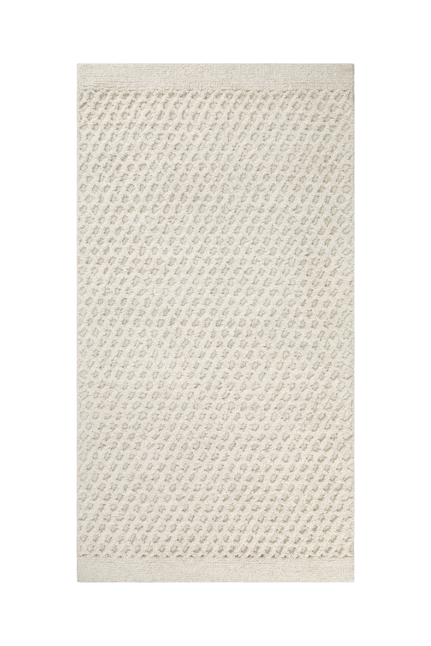 Kurzflor Teppich Creme Weiß aus Schurwolle "Hamptons THIRTYEIGHT" WECONhome