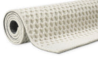 Kurzflor Teppich Creme Weiß aus Schurwolle "Hamptons THIRTYEIGHT" WECONhome