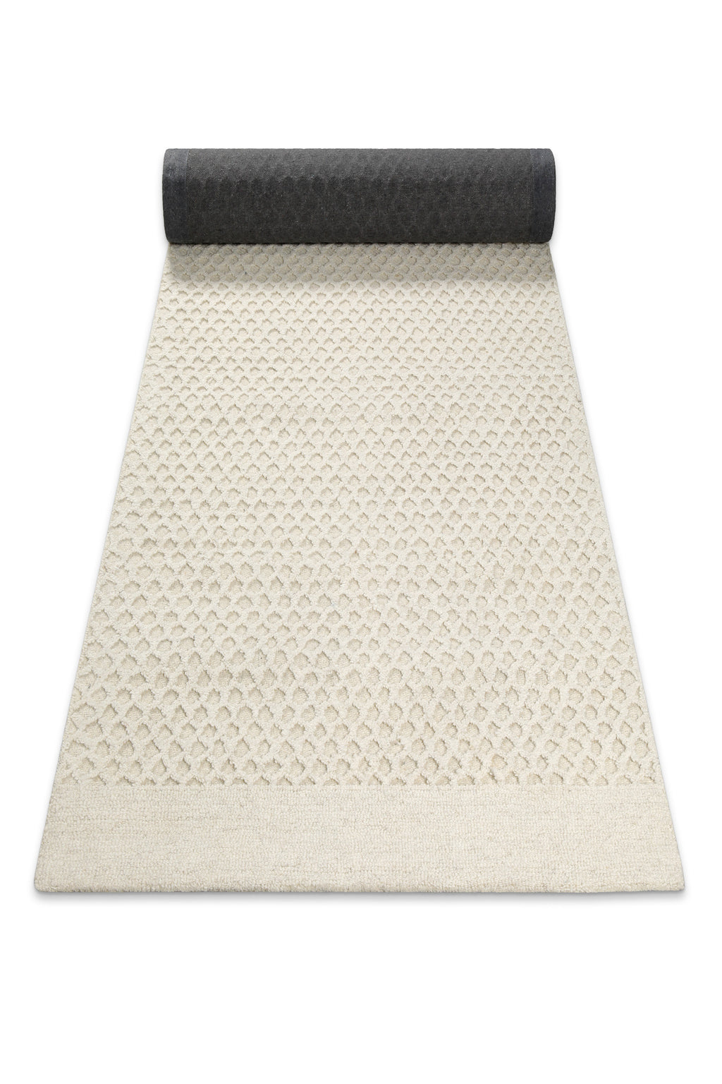 Kurzflor Teppich Creme Weiß aus Schurwolle "Hamptons THIRTYEIGHT" WECONhome