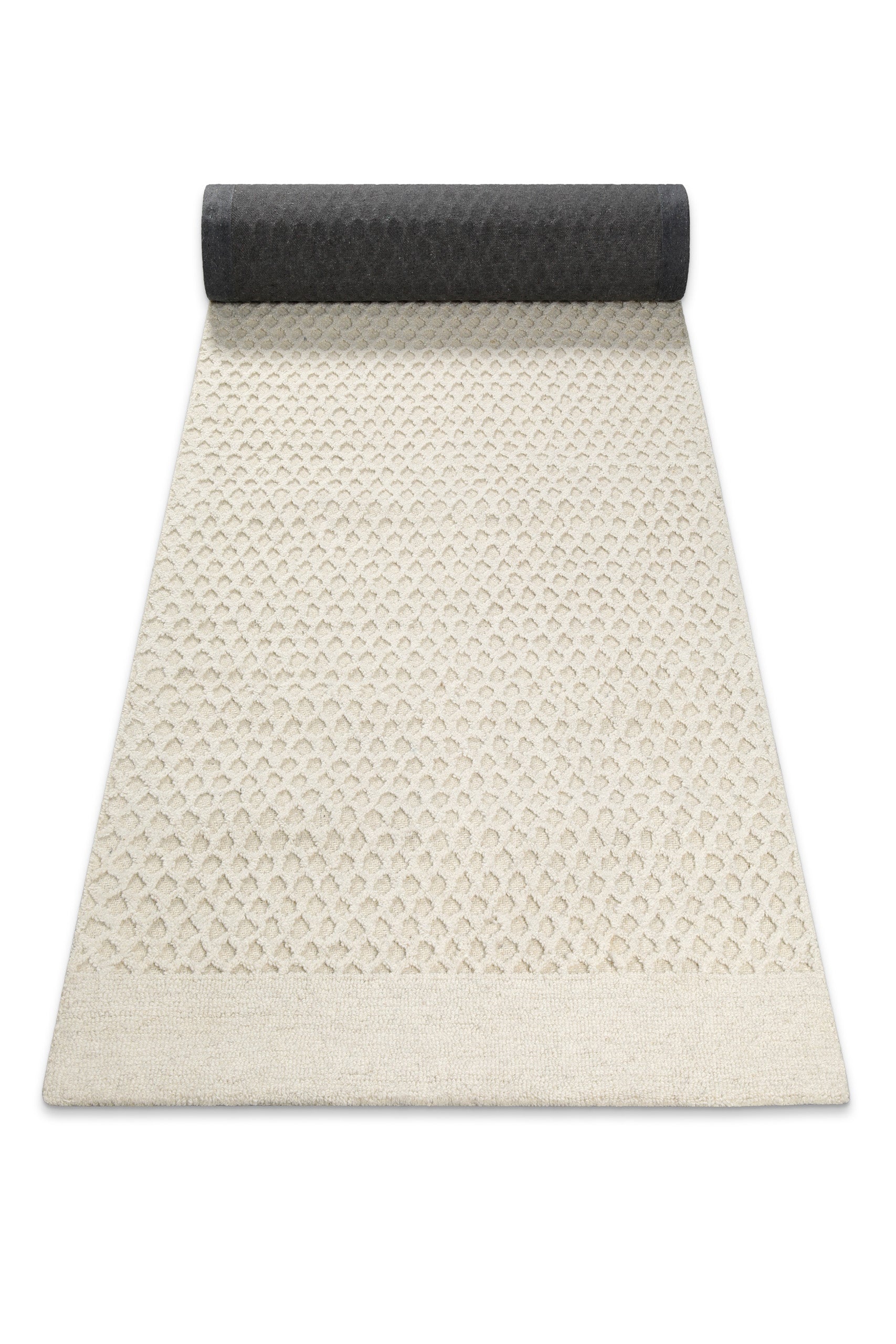 Kurzflor Teppich Creme Weiß aus Schurwolle "Hamptons THIRTYEIGHT" WECONhome