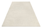 Kurzflor Teppich Creme Weiß aus Schurwolle "Hamptons THIRTYEIGHT" WECONhome