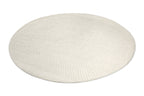 Kurzflor Teppich Rund Creme Weiß aus Schurwolle "Hamptons THIRTYEIGHT" WECONhome