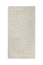 Kurzflor Teppich Creme Weiß aus Schurwolle "Hamptons THIRTYFIVE" WECONhome