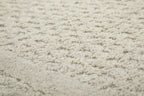 Kurzflor Teppich Creme Weiß aus Schurwolle "Hamptons THIRTYFIVE" WECONhome