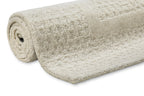 Kurzflor Teppich Creme Weiß aus Schurwolle "Hamptons THIRTYFIVE" WECONhome