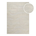 Kurzflor Teppich Creme Weiß meliert aus Schurwolle "Hamptons THIRTYFOUR" WECONhome
